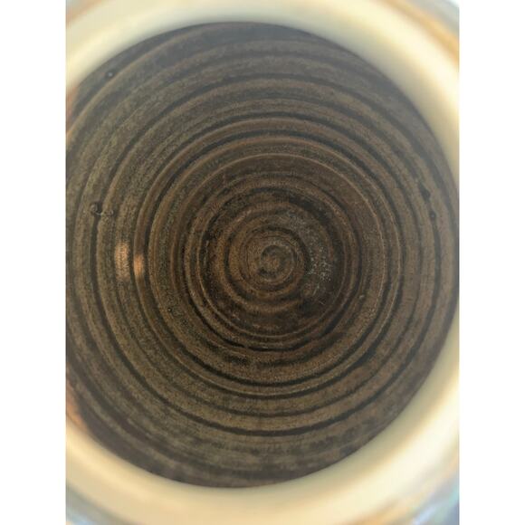 Rare Vintage Richard Sanderson Toad Hill Pottery NH Blue and Brown Teapot JL - Picture 7 of 11